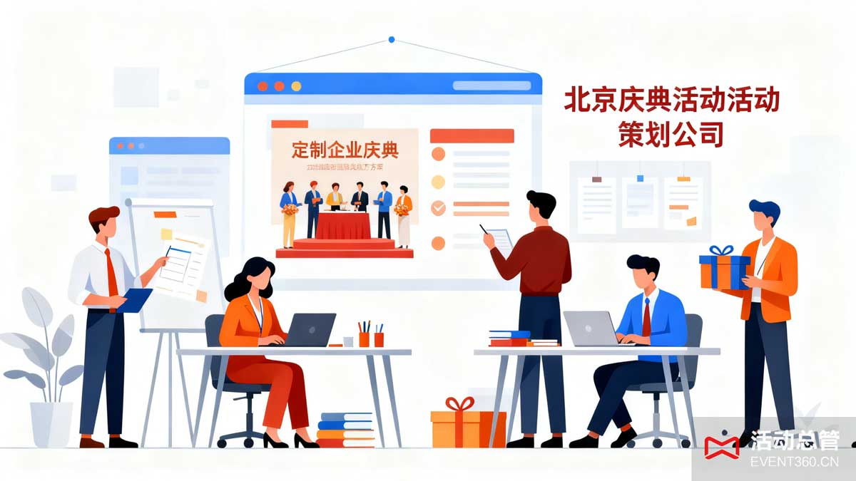 北京庆典活动策划公司团队工作场景 - 专业团队提供企业庆典服务与方案定制