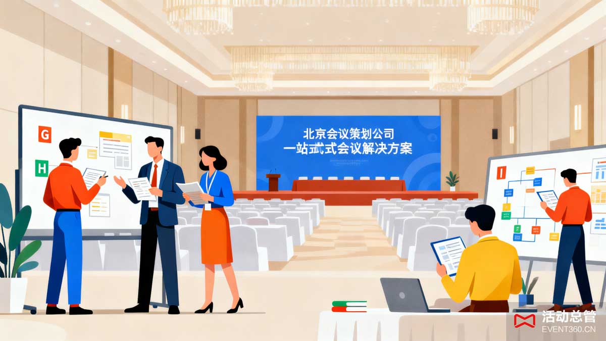 北京会议策划公司服务场景 - 专业团队提供会议组织、场地选择、流程设计等一站式会议解决方案