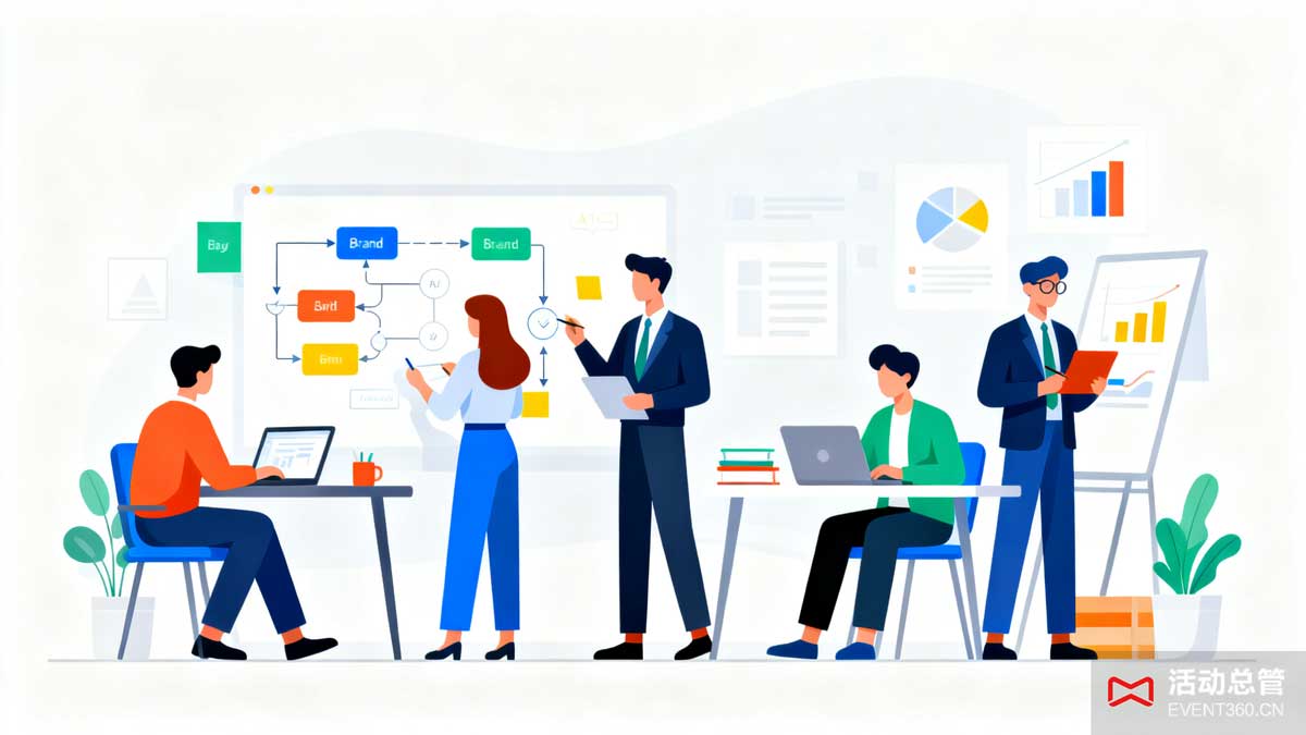 天津品牌活动策划团队工作场景 - 专业团队提供品牌活动流程设计与全方位管理服务