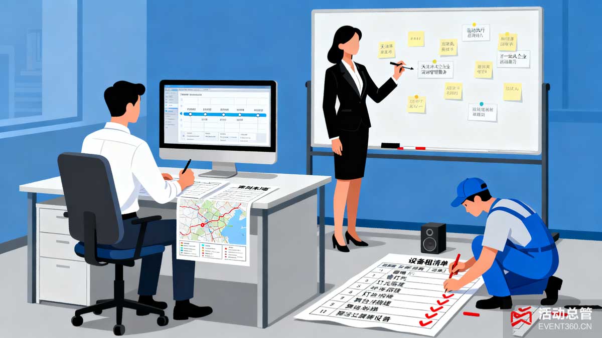 天津活动公司服务场景 - 专业团队提供本地化活动策划、会议执行、设备租赁等一站式企业活动管理服务