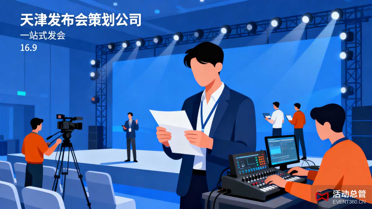 天津发布会策划公司服务场景 - 专业团队提供发布会方案定制、执行管理、技术支持等一站式服务