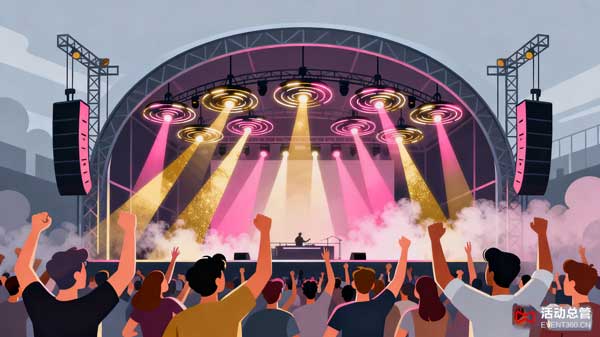 大型音乐会、商业演出活动、演艺活动等