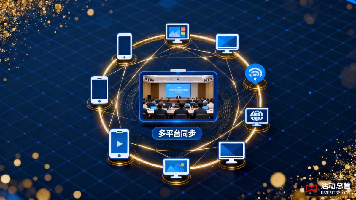 某知名科技企业新品发布会现场,舞台设计现代感十足