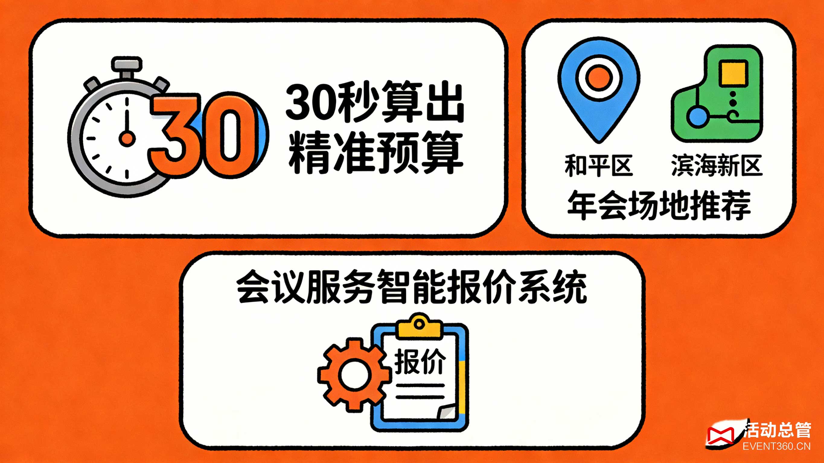天津办年会 30秒算出精准预算 和平区/滨海新区年会场地推荐 会议服务智能报价系统