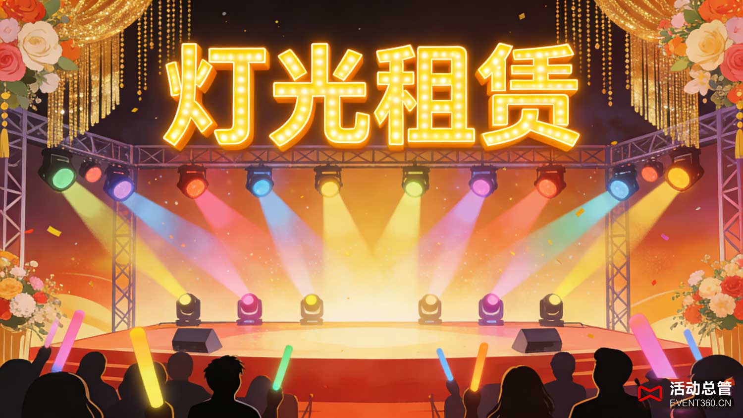 北京经销商会议舞台搭建公司 - 活动总管EVENT360为某汽车品牌北京经销商年会搭建的400㎡弧形主舞台实景，高效搭建零延误，设备运行稳定